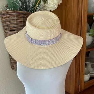 Marcus Adler New York 100% Paper Straw Beach Summer Hat New OS